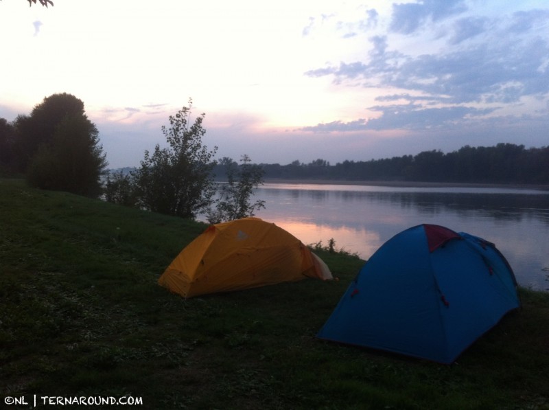 Camping on the Loire.